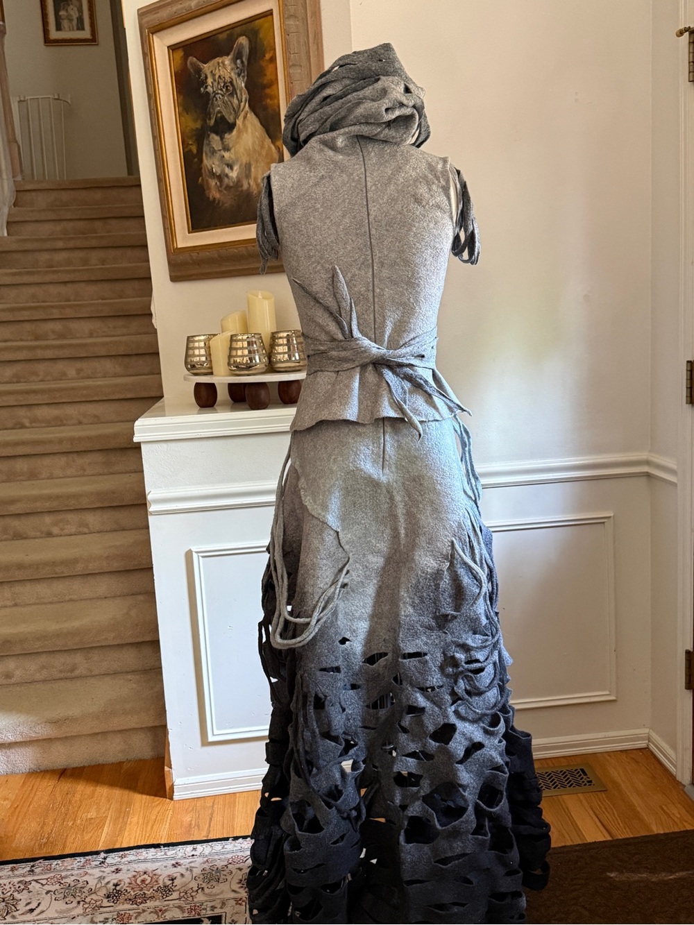 Bohemian Cutout Maxi Set in Grey Ombré - Picture 5 of 13